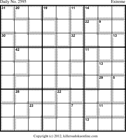 Killer Sudoku for 1/25/2013