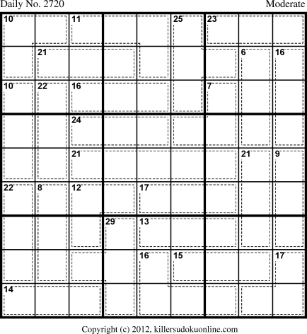 Killer Sudoku for 5/30/2013