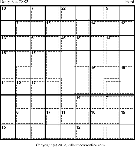 Killer Sudoku for 11/8/2013