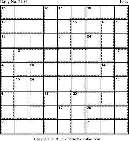 Killer Sudoku for 5/13/2013