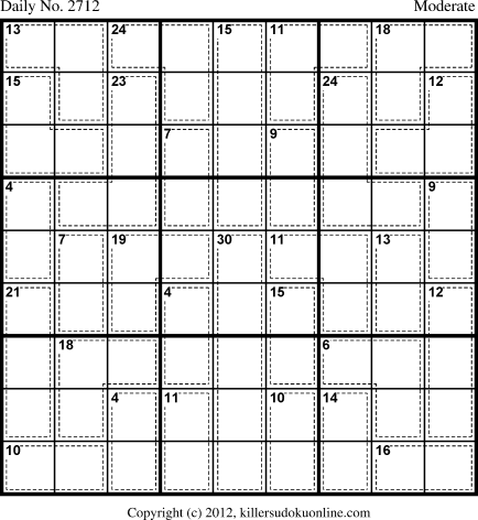 Killer Sudoku for 5/22/2013