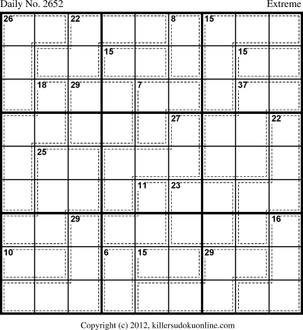 Killer Sudoku for 3/23/2013