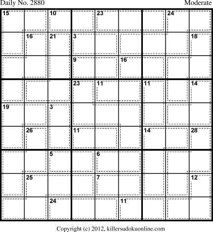 Killer Sudoku for 11/6/2013