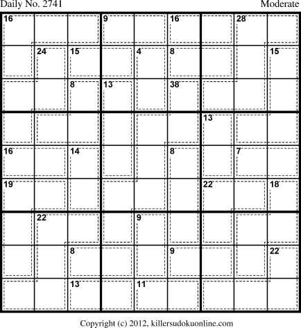 Killer Sudoku for 6/20/2013