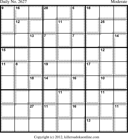 Killer Sudoku for 2/26/2013