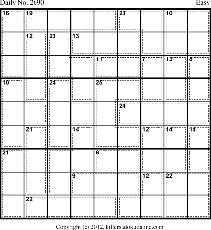 Killer Sudoku for 4/30/2013