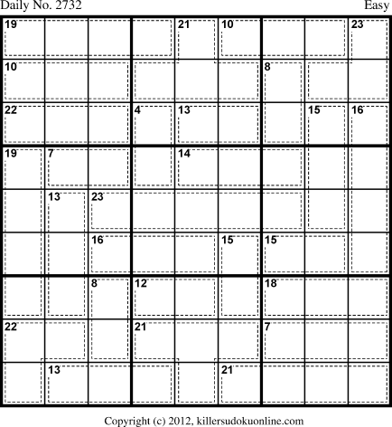 Killer Sudoku for 6/11/2013