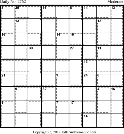 Killer Sudoku for 7/11/2013