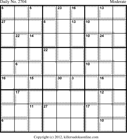 Killer Sudoku for 5/14/2013