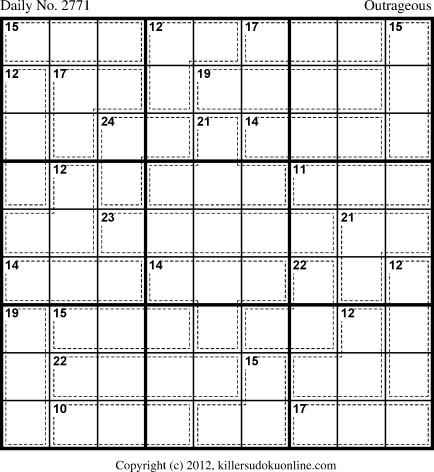 Killer Sudoku for 7/20/2013