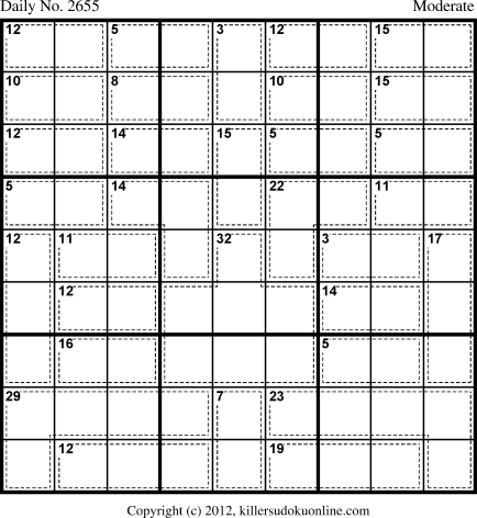 Killer Sudoku for 3/26/2013