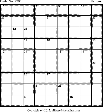 Killer Sudoku for 5/17/2013