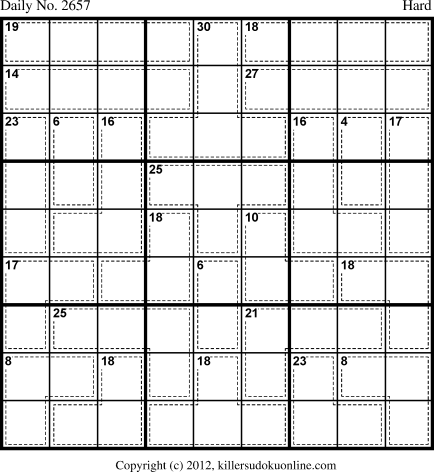 Killer Sudoku for 3/28/2013