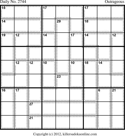 Killer Sudoku for 6/23/2013