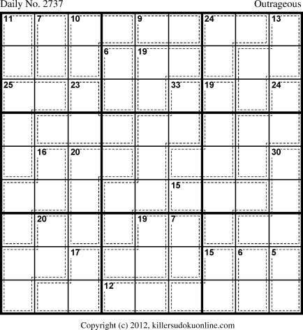 Killer Sudoku for 6/16/2013