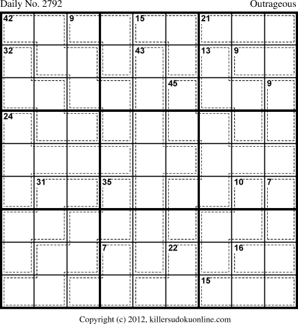 Killer Sudoku for 8/10/2013