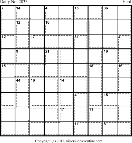 Killer Sudoku for 9/20/2013