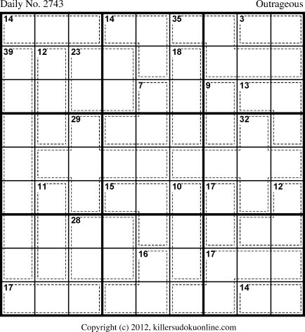 Killer Sudoku for 6/22/2013