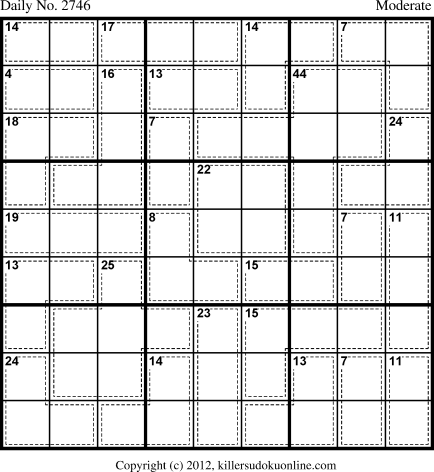 Killer Sudoku for 6/25/2013