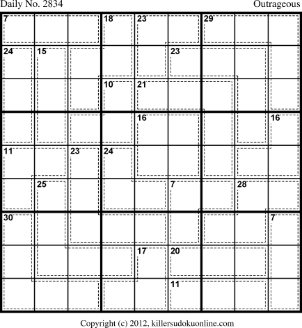 Killer Sudoku for 9/21/2013