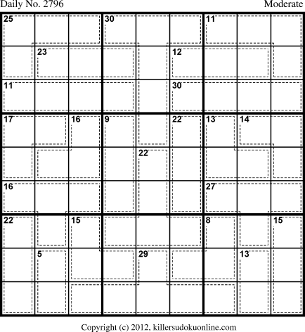 Killer Sudoku for 8/14/2013