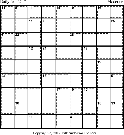 Killer Sudoku for 6/26/2013