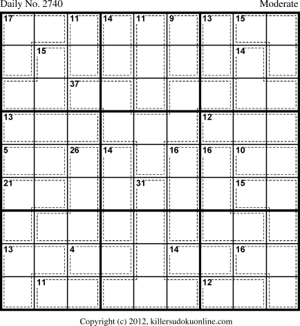 Killer Sudoku for 6/19/2013