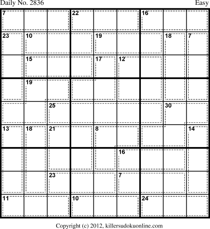 Killer Sudoku for 9/23/2013