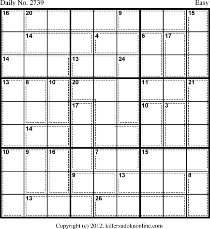 Killer Sudoku for 6/18/2013
