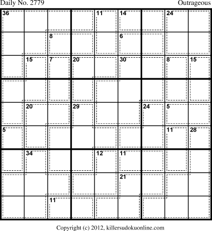 Killer Sudoku for 7/28/2013