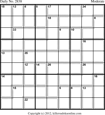 Killer Sudoku for 9/25/2013