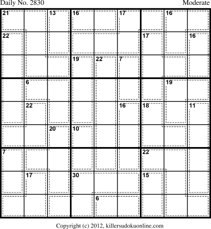 Killer Sudoku for 9/17/2013