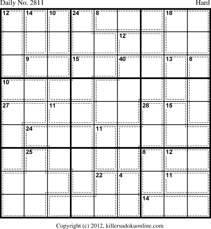 Killer Sudoku for 8/29/2013
