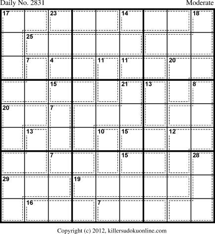 Killer Sudoku for 9/18/2013