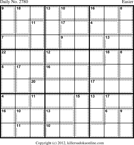 Killer Sudoku for 7/29/2013