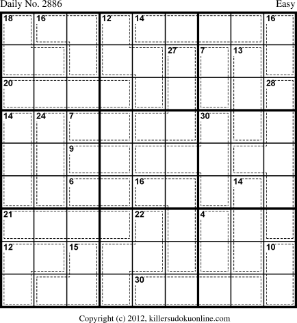 Killer Sudoku for 11/12/2013
