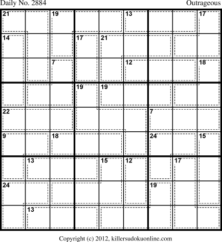 Killer Sudoku for 11/10/2013