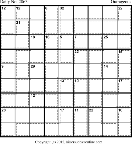 Killer Sudoku for 10/20/2013