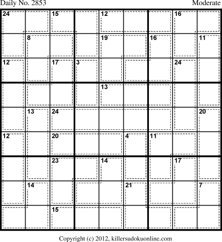 Killer Sudoku for 10/10/2013