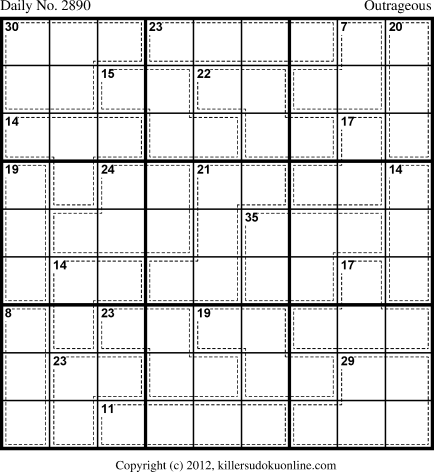Killer Sudoku for 11/16/2013