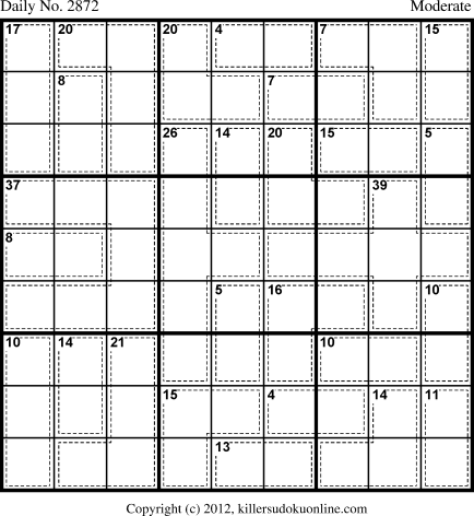 Killer Sudoku for 10/29/2013