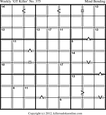 Killer Sudoku for 6/17/2013