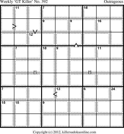 Killer Sudoku for 10/14/2013