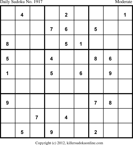 Killer Sudoku for 6/2/2013