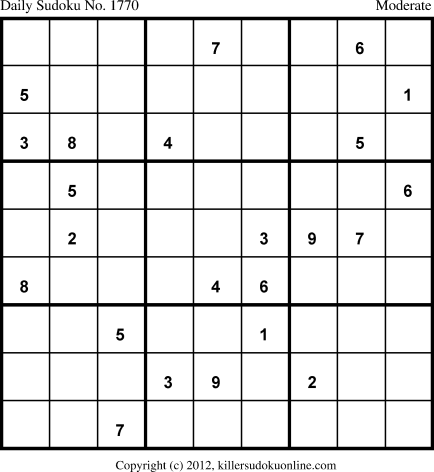 Killer Sudoku for 1/6/2013