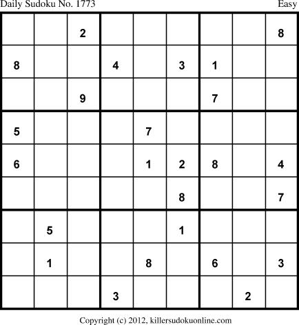 Killer Sudoku for 1/9/2013