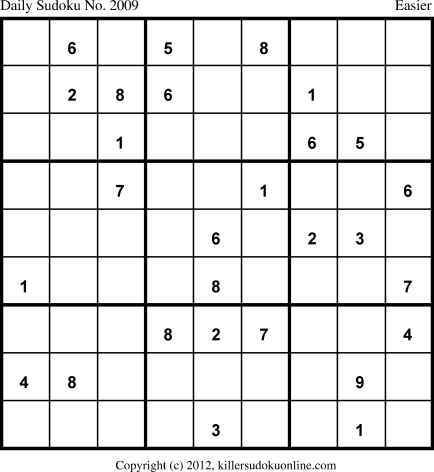 Killer Sudoku for 9/2/2013