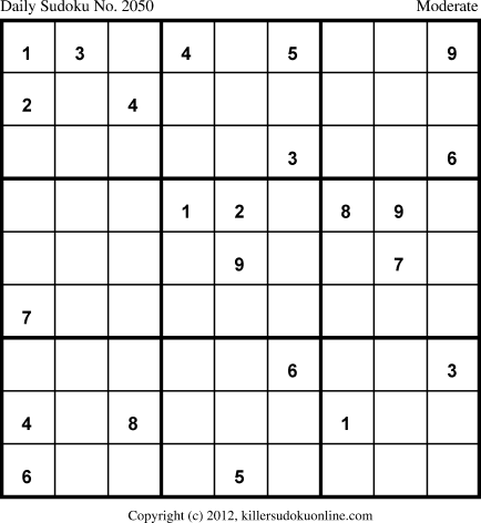 Killer Sudoku for 10/13/2013