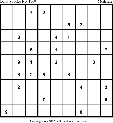 Killer Sudoku for 5/25/2013