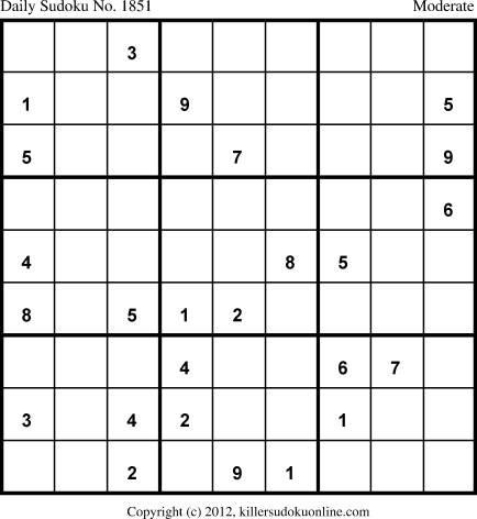 Killer Sudoku for 3/28/2013